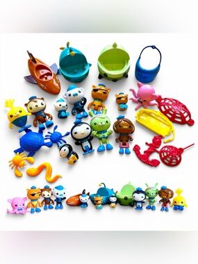 Octonauts Large Lot Octonauts Figurines Vehicles & Sea Creatures & Accessories